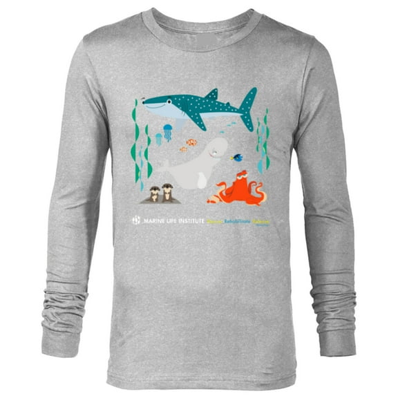Disney and Pixar’s Finding Dory Marine Life Institute - Long Sleeve T-Shirt for Men - Customized-Athletic Heather