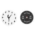 thumbnail image 1 of Reloj De Pared Con Diseño De Bailarina De Ballet, Silencioso, 3D, Para Entrenamiento De Levantamiento De Pesas, Para El Hogar Y La Oficina, 1 of 8
