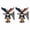 2PCS, variant on 250th Anniversary Eagle Bell, Patriotic Metal Wall Mounted Eagle Doorbell for 4th of July Decor, 1776-2026 Spirit of Liberty Vintage Decorative Bell for Home Porch Garden Decor