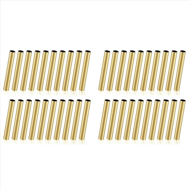 40 Piezas Bolígrafos Delgados 7 mm,Accesorios Repuesto Latón para Bolígrafos Transferencia,para Hacer Bolígrafos Tú Mismo,Suministros Oficina,Regalos para Amigos.