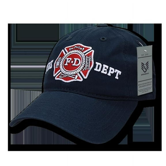 Rapid Dominance S78-FD-NVY Relaxed Cotton Fire Dept Caps, Navy