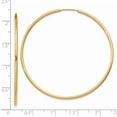 thumbnail image 5 of Primal Gold 14 Karat Yellow Gold 1.5mm Round Endless Hoop Earrings, 5 of 5
