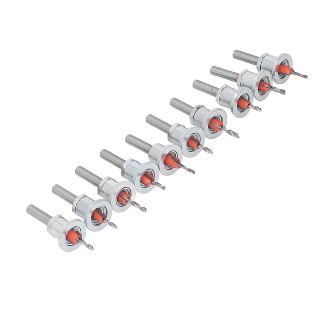 Broca de avellanador de límite broca de avellanador ajustable 10 piezas resistencia al desgaste eliminación rápida de virutas para madera plástico metal blando ANGGREK Otros