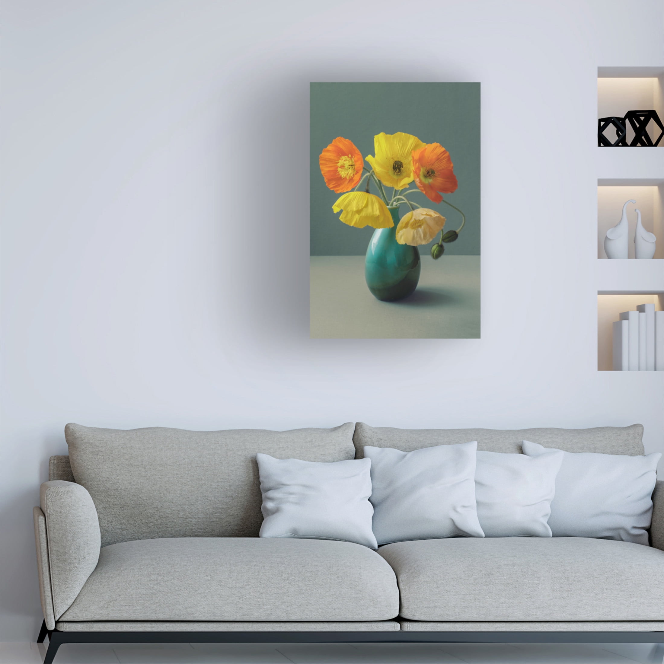 Trademark Fine Art Alyson Fennell  Icelandic Poppy Still Life Canvas Wall Art