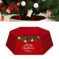 thumbnail image 4 of Diconna Christmas Tree Skirt Santa Claus Letter Print Decorative Apron, 4 of 6