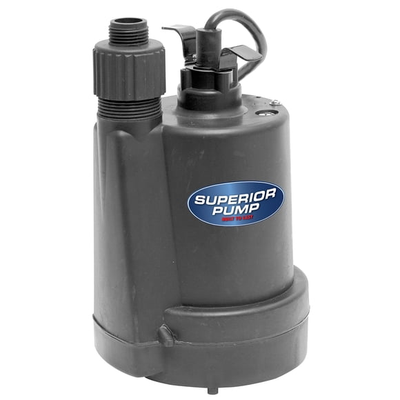 Bomba utilitaria sumergible Superior Pump 91250 1800GPH 1/4HP