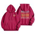 thumbnail image 1 of WEAIXIMIUNG Robe Sweat à Manches Courtes pour Femmes Col Rond Décontracté avec Poche Imprimé Lettres Anglaises, 1 of 5