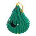 thumbnail image 6 of MRLESS Christmas Tree Shaped Hideout for Guinea Pig Cozy Felt Small Animal Bed Washable Pet Hut for Hamsters and Hedgehogs, 6 of 6