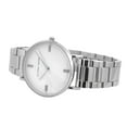 thumbnail image 3 of Alfred Sung Ladies Dress Silver White Mother of Pearl Dial Link Watch, 3 of 6