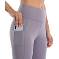 thumbnail image 3 of Women High Waiste Winter Yoga Pants with Pockets Thermal Fleece Lined Leggings, 3 of 5