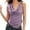 Purple, variant on Women Summer Layering Tank Top With Metallic Sleeveless Blouse For Casual Outfits (Grey,S)