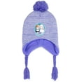 thumbnail image 2 of Disney Frozen Girls' Pom Pom Beanie Hat and Gloves Set, 2 of 3