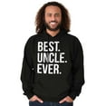 thumbnail image 3 of Best Uncle Ever Niece Nephew Hoodie Hooded Sweatshirt Men Brisco Brands S, 3 of 6