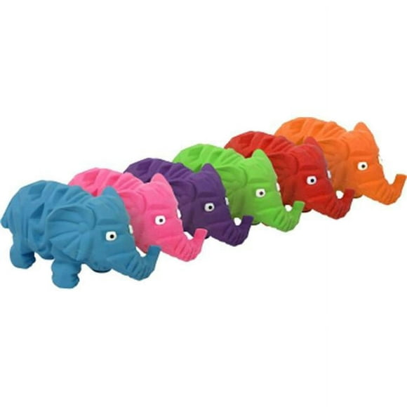 Multipet International 61274 Origami Elephant Latex Toy, Assorted Color