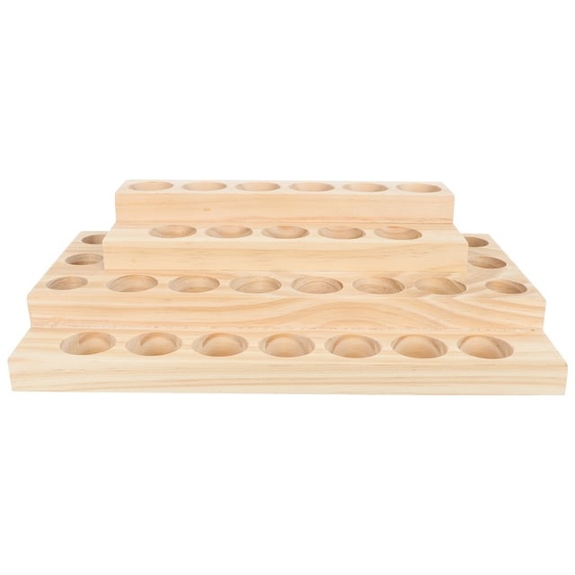Soporte de madera para aceites esenciales, expositor de aceites esenciales, caja de cuatro capas