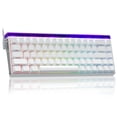 thumbnail image 1 of Teclado Gaming AULA HERO 68 HE 60% cableado con retroiluminación RGB blanco, 1 of 9