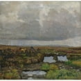 thumbnail image 3 of Kitty Kielland 12x12 Black Modern Framed Museum Art Print Titled - Peat Bog on Jaren (1900), 3 of 5