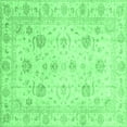 thumbnail image 1 of Ahgly Company Indoor Square Oriental Emerald Green Traditional Area Rugs, 4' Square, 1 of 4
