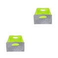 thumbnail image 4 of Transemion Convenient Shelf Bins Storage Solution For Home Or Office Collapsible For Easy Gray+green 30x24x15cm 2Set, 4 of 6