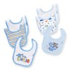Gerber - Terry & Interlock Dribbler Bibs 6-Pack, Blue