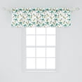 thumbnail image 2 of Ambesonne Tropical Valance Pack of 2, Pine Trees and Pineapples, 54"X18", White Seafoam, 2 of 4