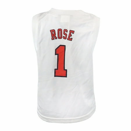 Authentic Nba Basketball Jersey - Derrick Rose Chicago Bulls NBA Adidas White Official Road Replica Basketball Jersey For Toddler