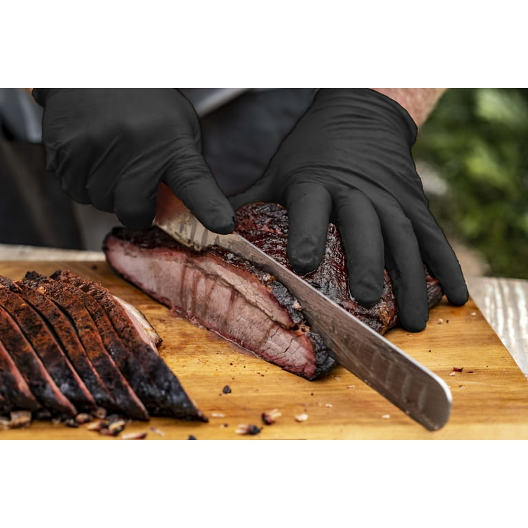 Oklahoma Joe s Heat Resistance Heavy Duty Steel Disposable Gloves One Size Black 50 Count Walmart