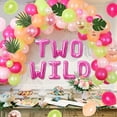 thumbnail image 5 of Two Wild Birthday Decorations Girl Balloon Garland Arch Kit for Jungle Safari Tropical Theme 2nd Birthday Party Supplies - 94 Pack, 5 of 7