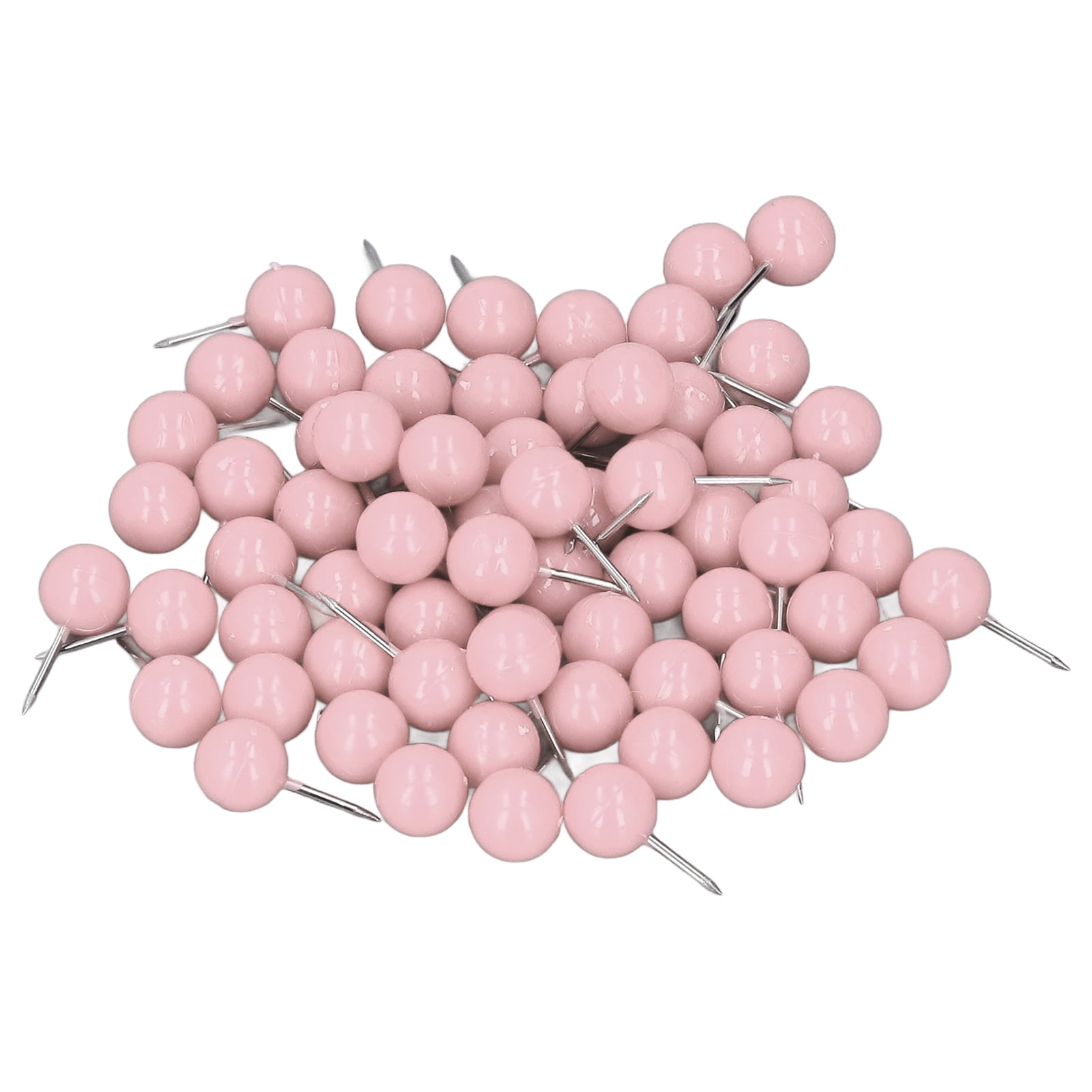 Spptty 100Pcs Push Pins Map Tacks Steel Plastic Decorative Marking Pins