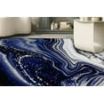 thumbnail image 2 of Non Slip Rug, Marble Rug, Home Decor Rugs, Navy Blue And Silver Marble Rugs, Modern Rugs, Large Rug, Living Room Rug, Housewarming Gift Rug, 2'x3' - 60x90 cm, 2 of 9