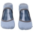 thumbnail image 1 of 1 par/set calcetines transpirables de Pilates para mujer calcetines antideslizantes de Yoga sin espalda para deportes de Fitness azul claro, 1 of 5