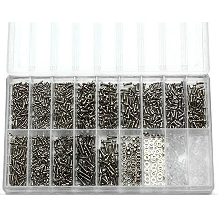 Stainless Steel Screw Kit - Yosoo 1000Pcs Micro Eyeglass Sunglass Spectacles Watch Tiny Screws Nut Assortment Repair Tool Kit Set Stainless Steel Screws