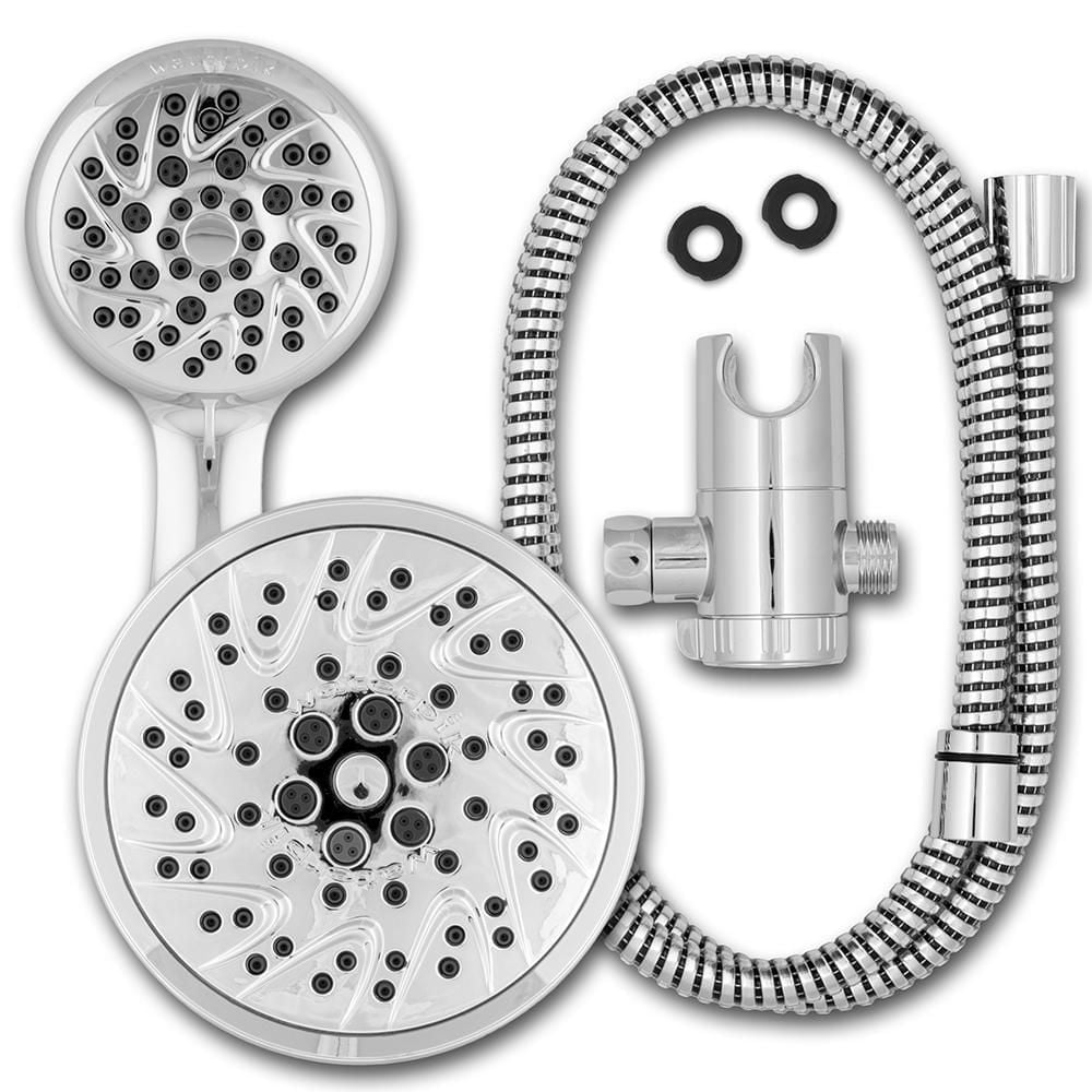 Waterpik PowerSpray 6+1 Mode 2-in-1 Shower System, Chrome VFC-133-653