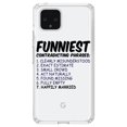 thumbnail image 1 of DistinctInk Clear Shockproof Hybrid Case for Google Pixel 4 (6.1" Screen) - TPU Bumper Acrylic Back Tempered Glass Screen Protector - Funniest Contradicting Phrases - Married, 1 of 1