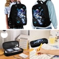 thumbnail image 2 of Uorisanigo Blue Butterfly Astronaut Backpack Set,4 Pcs Kids Backpack with Lunch Box Pencil Case, Water Bottle Holder Pouch for School Travel, Lightweight Rucksack for Teenage Boys Girls, 2 of 7