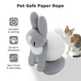thumbnail image 6 of PEQULTI 23" Cute Cat Scratching Post Bunny Style Cat Scratcher with Paper Rope for Indoor Kitten Gray, 6 of 10