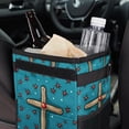 thumbnail image 6 of Cross Foldable Car Trash Bin with Lid - Leak-proof Hanging Storage Bag for Car Garbage Can, 6 of 6