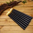 thumbnail image 5 of 6pcs Flameless Black Taper Candles Flickering With 10-key Remote Timer, Battery Operated Led Candlesticks Window Candles, 5 of 5