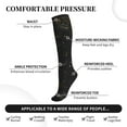 thumbnail image 3 of Lsque Abstract Starry Sky Moon Pattern Sport Compression Socks for Men & Women 15-20 mmHg Knee High Nurse Pregnant Running Medical and Travel Athletic, 3 of 6