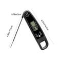 thumbnail image 3 of KMMYS Instant Read Meat Thermometer for Kitchen and BBQ, -50 to 300°C Temperature Range, Waterproof, Backlit LCD Screen, 180° Rotation Probe, Accurate Cooking Thermometer, 3 of 8