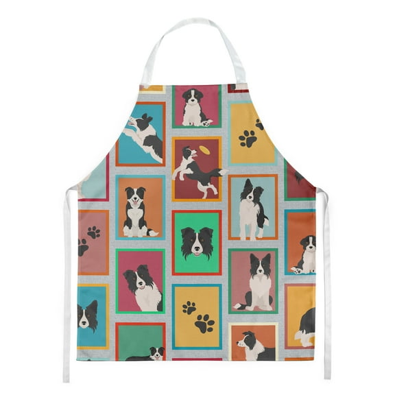 Lots of Border Collie Apron 27 in x 30 in