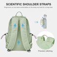 thumbnail image 5 of School Backpack Womens, Causal Travel School Bags 15.6 Inch Laptop Backpack for Student Lightweight Rucksack Water Resistant Bookbag College Men Work Daypack Light Green, 5 of 8