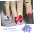 thumbnail image 3 of 40 Pcs Nail Art Stéréotypes Clip Colle Cristal Abs Bleu, 3 of 5