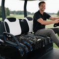 thumbnail image 3 of XYZCANDO Golf Cart Seat Cover Universal Warp Knitted Terry Cloth, Compatible with Sports Club Car Golf Cart, for Club Cars 2 Person Seats Golf Carts, Deer American Flag Pattern, 3 of 7