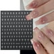 thumbnail image 2 of Pegatinas de uñas de estrellas plateadas 3D, láser bronceador, cruz blanca, estrellas de estrellas, Y2k, adhesivo elegante, decoraciones de manicura SO-167, 2 of 4