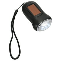 Hand Crank Solar Powered Flashlight Survival Flashlight for Outdoor Sports