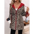 thumbnail image 3 of Katigan Women'S Reversible Hooded Casual Coat Full Zip Up Windbreaker Two - Sided Jacket Red XL, 3 of 8