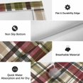 thumbnail image 6 of Buffalo Check Outdoor Rug for Patio/Deck/Porch, Non-Slip Large Area Rug 6 x 9 Ft, Red Green Farmhouse Plaid Vintage Autumn Indoor Outdoor Rugs Washable Area Rugs, Reversible Camping Rug Carpet Runner, 6 of 8