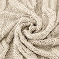 thumbnail image 4 of Modern Threads Knit Reversible Natural Acrylic Throw Blanket, 50" x 60", 4 of 4