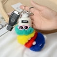 thumbnail image 2 of tamizeot Key Chain Caterpillar Pendant Ornament Present Female Hanging Blue Pattern 6, 2 of 6